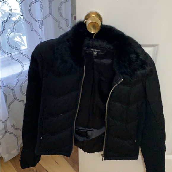 bebe Jackets & Blazers - Black fur collar Bebe jacket